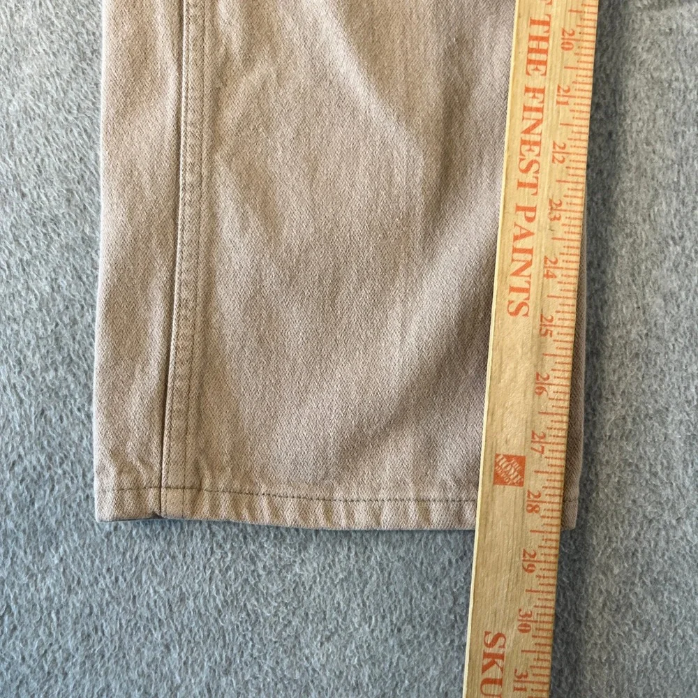 Wrangler Jeans Mens 38x30 Tan Excellent Vintage 13MWZTN Made in USA Cowboy Cut